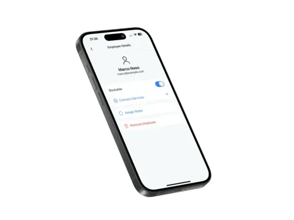 iPhone showing RESERVLY app